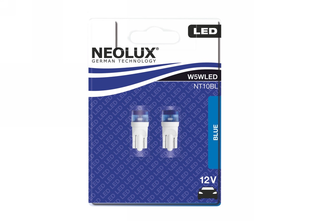 12V 0,5W W2,1x9,5d BLUE NEOLUX LED Interior