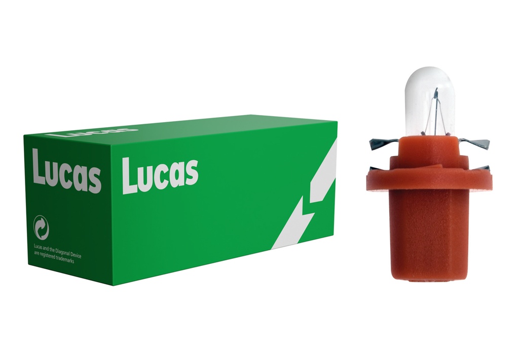 12V 1,2W B8,5d (BAX10d) Lucas čierna