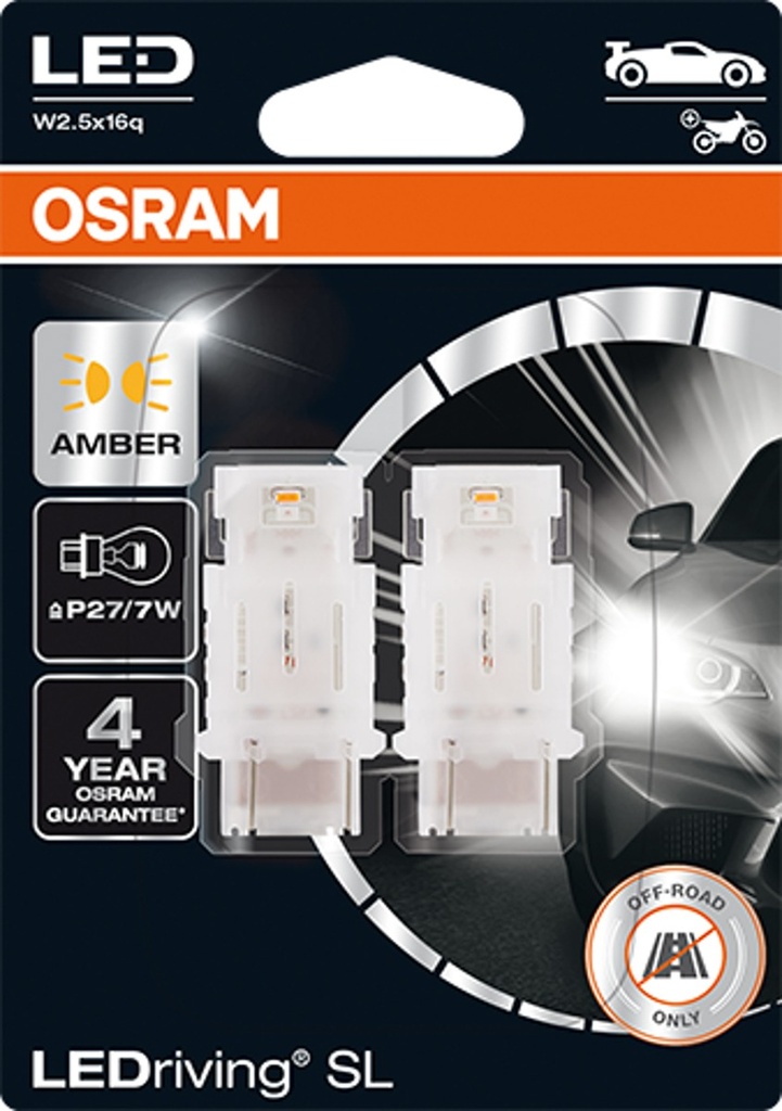 3157DYP-02B 1,9W 12V W2.5X16Q BLI2 OSRAM