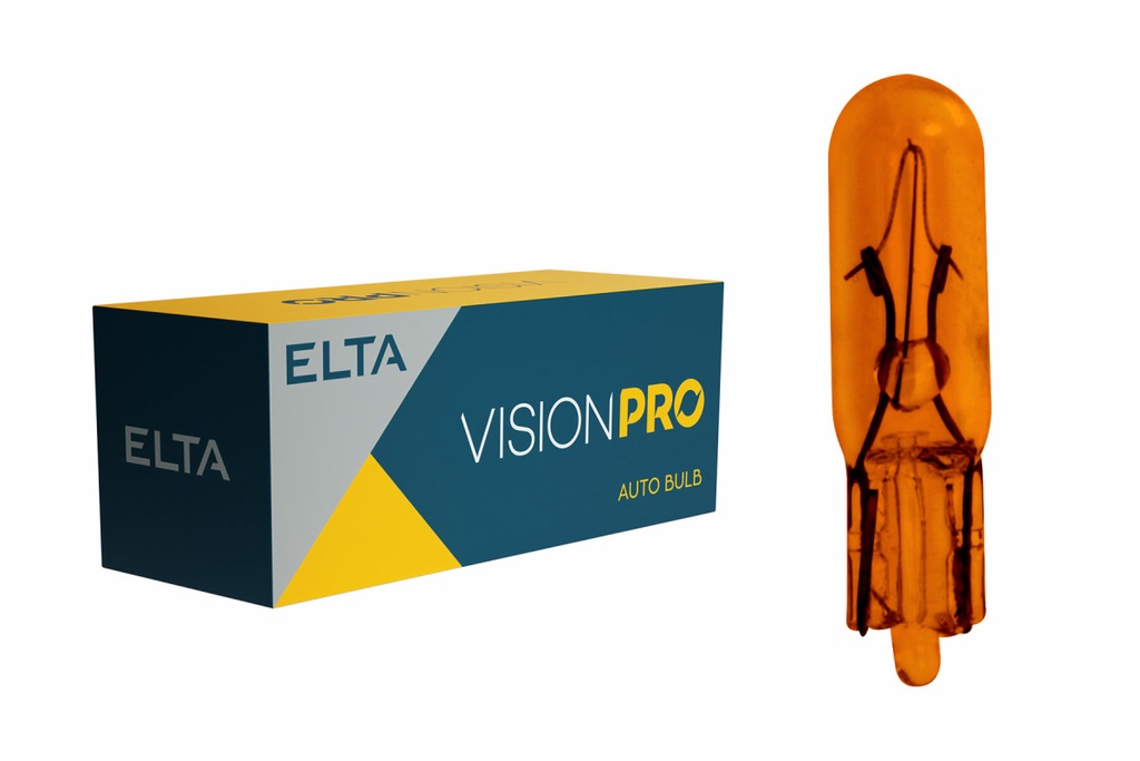 12V 1.2W W2x4.6d Amber VISION PRO