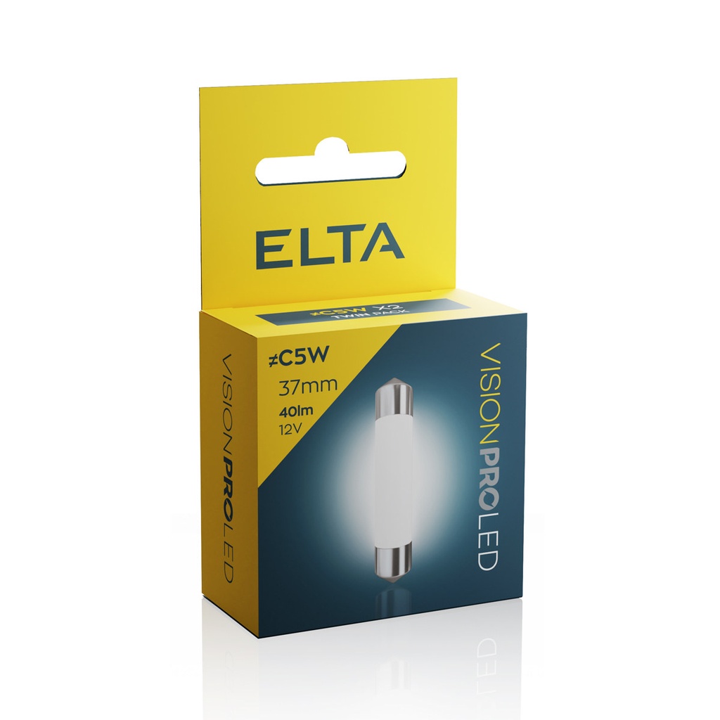 12V 1,6W 11x37mm SV8,5-8 (≠C5W) x2 LED