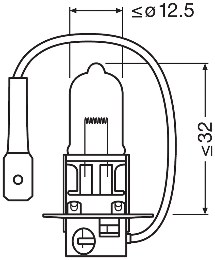 12V 100W PK22s (H3) 