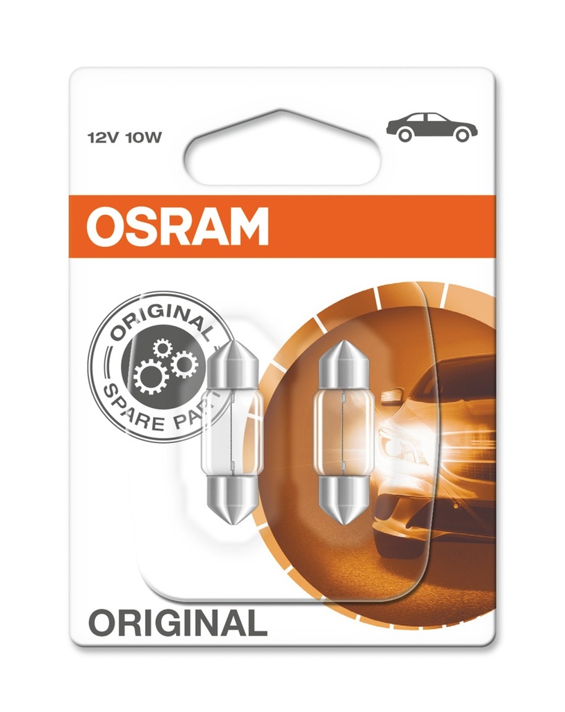 12V 10W SV8,5-8 Blister á2 Osram