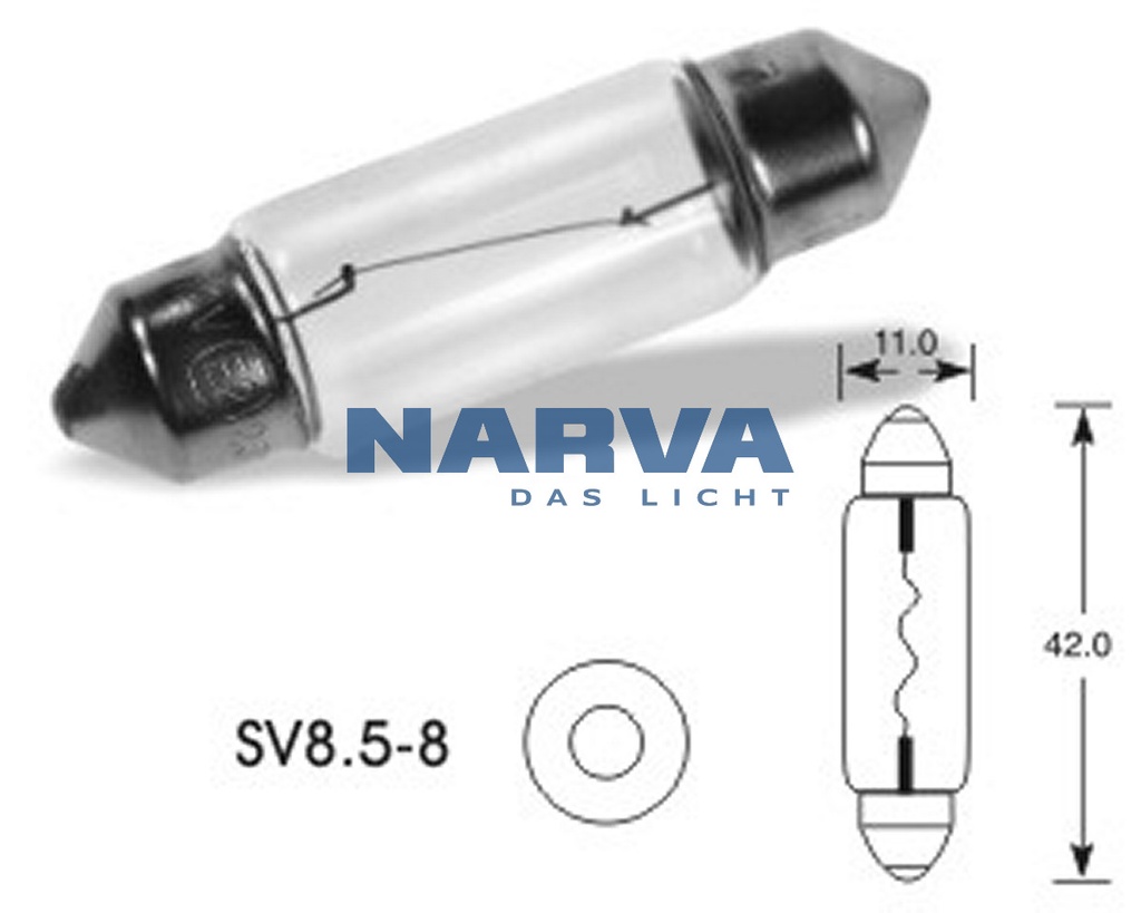12V 10W SV8,5-8 C10W 41mm