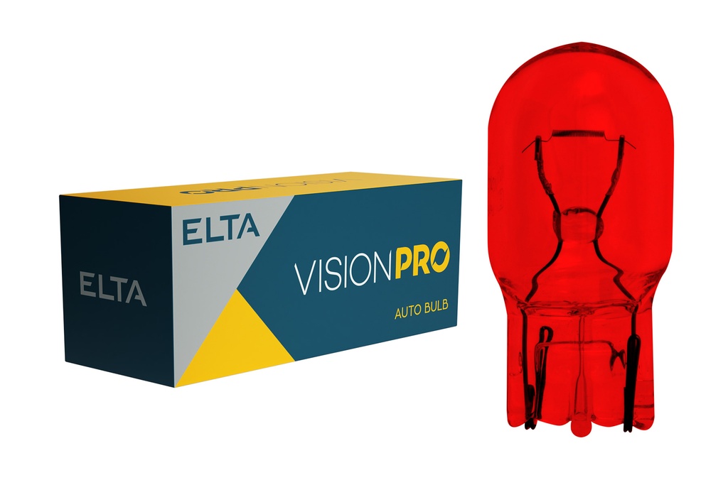 12V 21W W3x16d T20 Red VISION PRO
