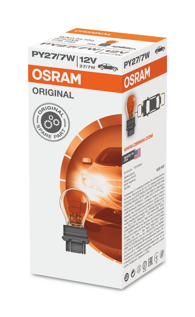 12V 27/7 W2.5x16q PY27/7W OSRAM