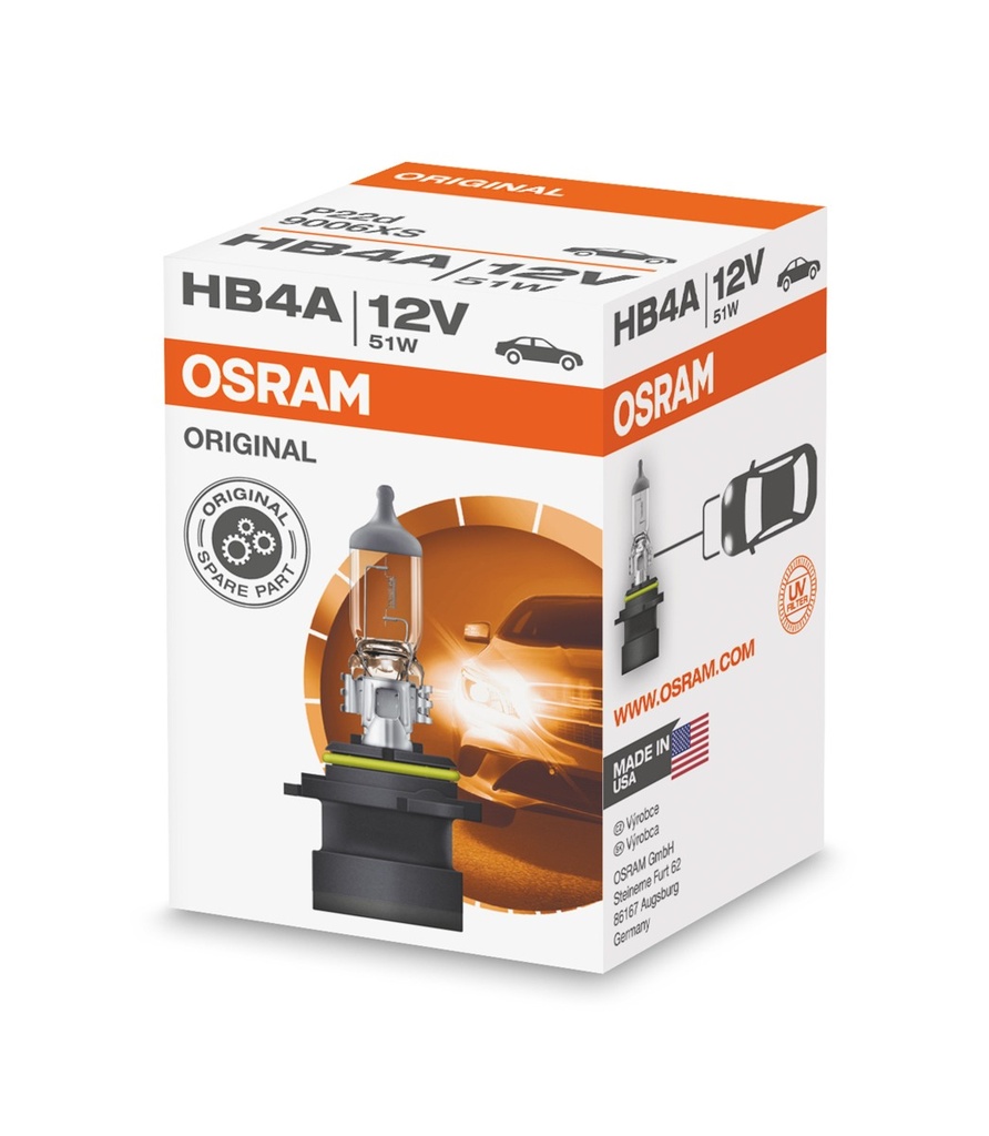 12V 51W P22d HB4A 