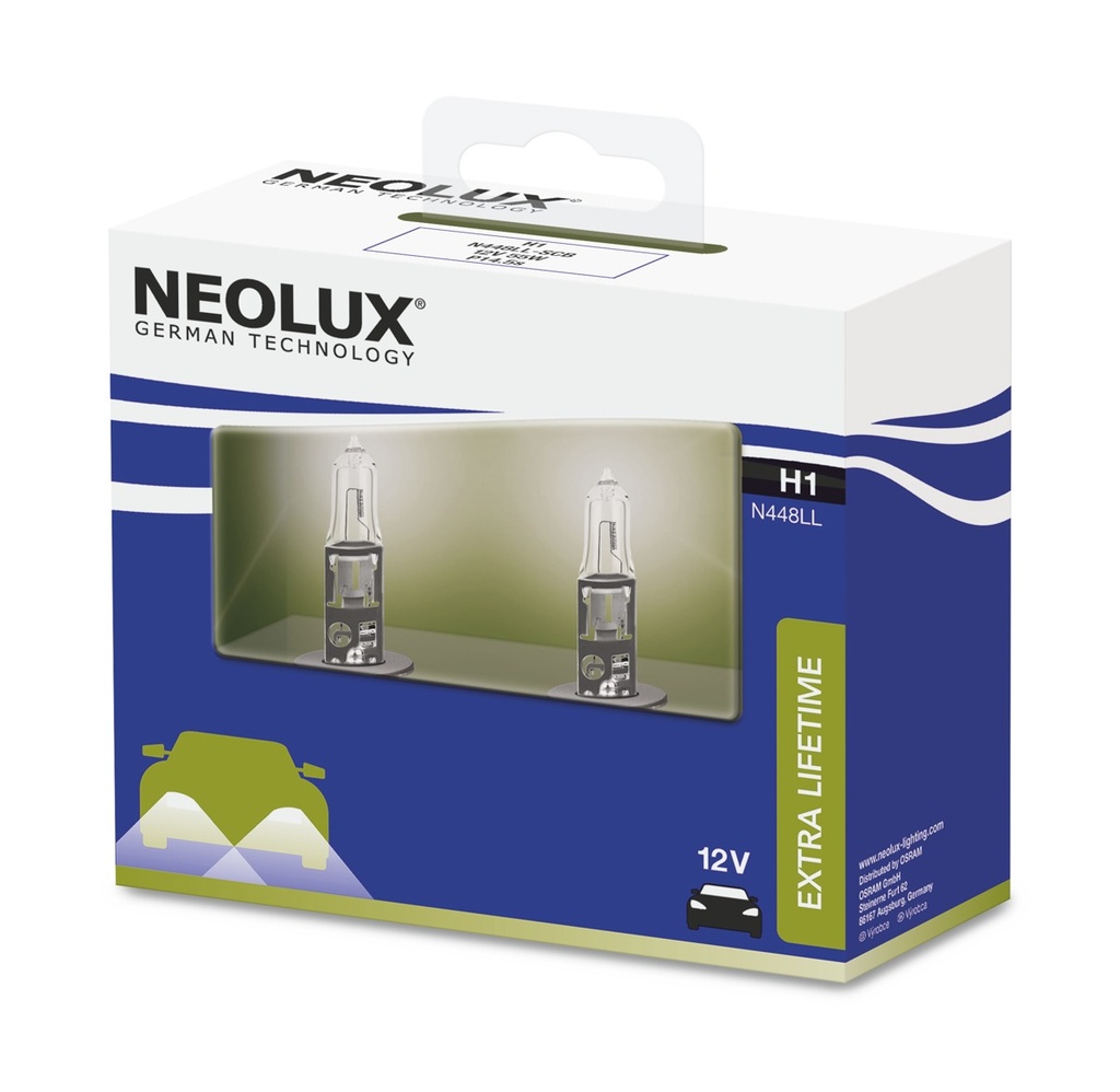 12V 55W P14,5s H1 Neolux Extra Lifetime 2 pcs