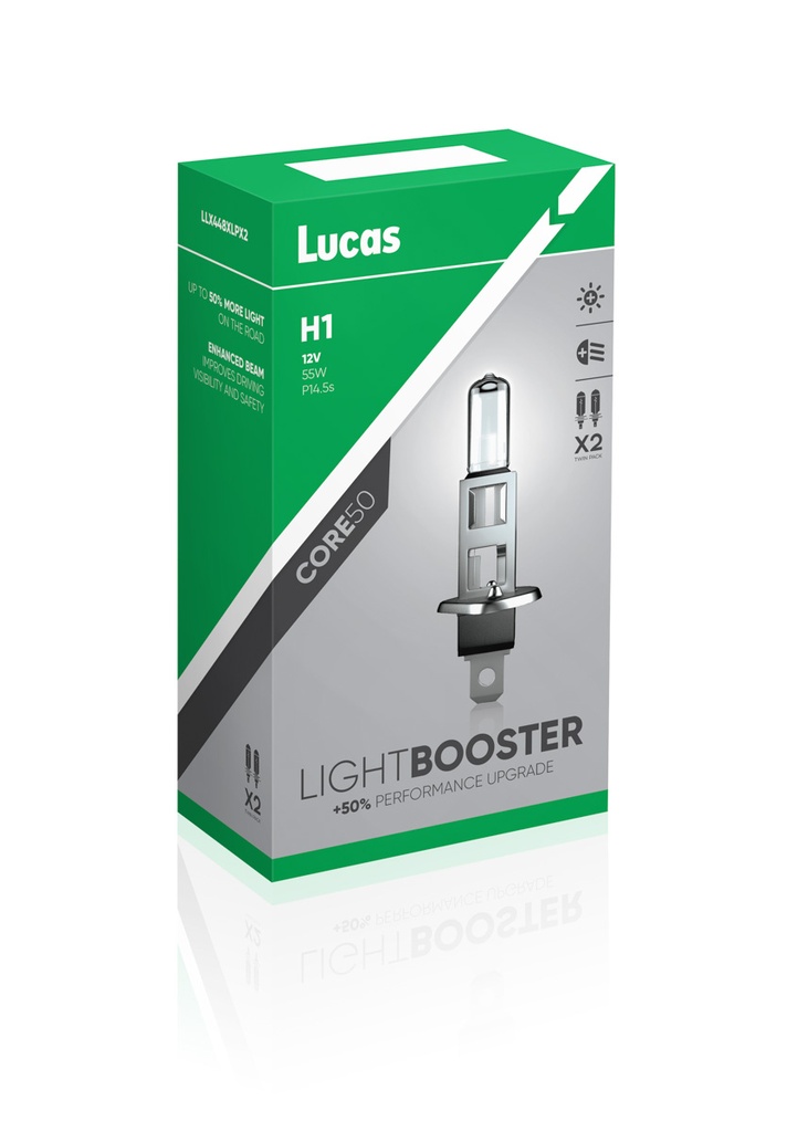 12V 55W P14,5s H1 XENON LIGHTBOOSTER+50%