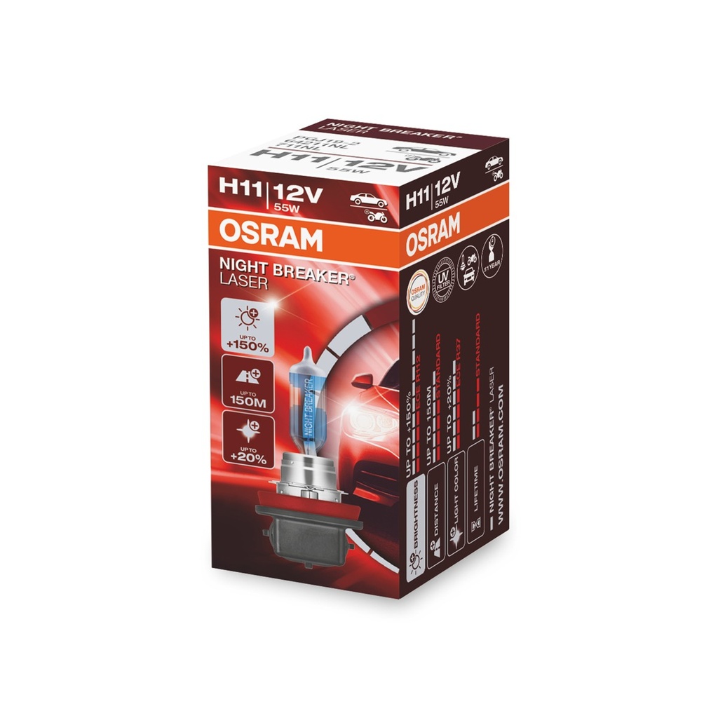 12V 55W H11 NIGHT BREAKER® LASER