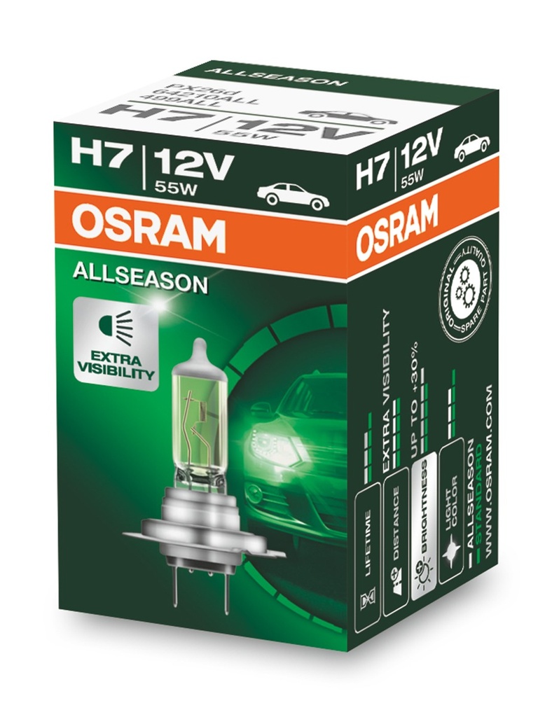 12V 55W Px26d H7 OSRAM ALLSEASON