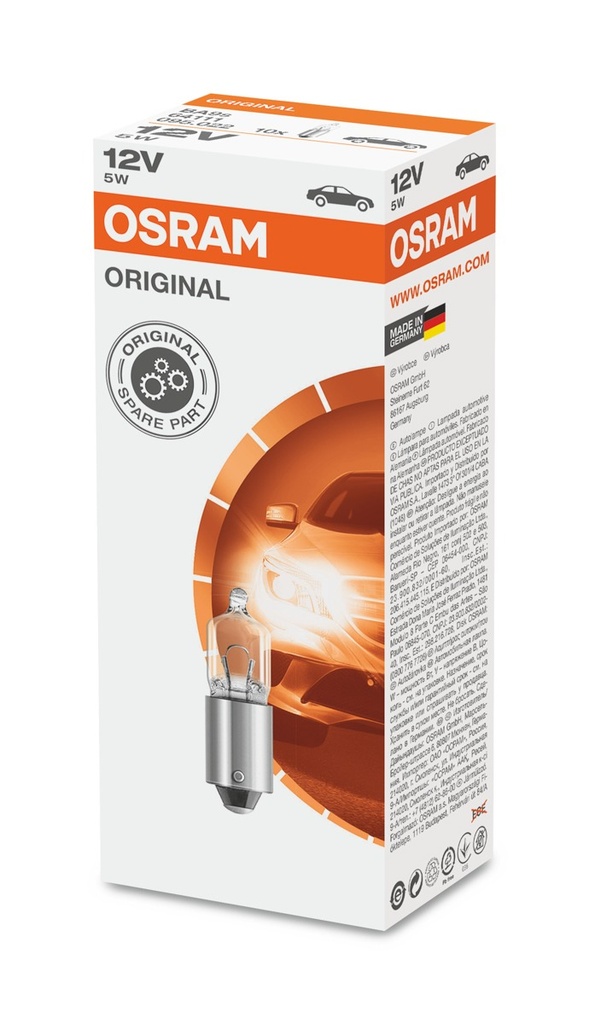 12V 5W BA9s OSRAM