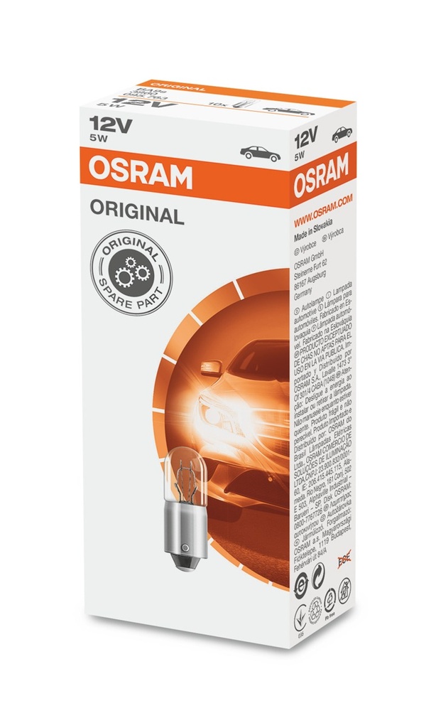 12V 5W BA9s OSRAM