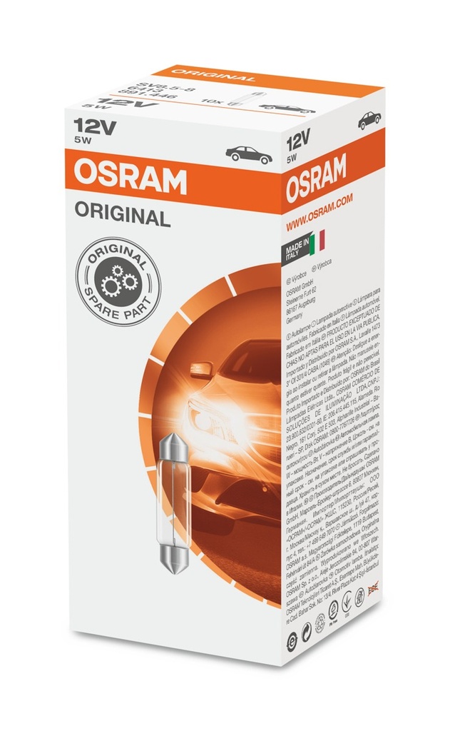 12V 5W SV8,5-8 11x41mm OSRAM