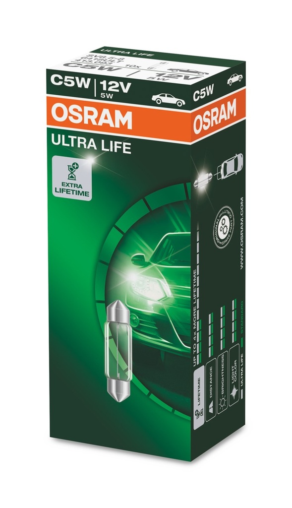 12V 5W SV8,5-8 ULTRA LIFE C5W OSRAM