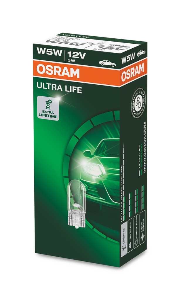 12V 5W W2,1x9,5d ULTRA LIFE OSRAM