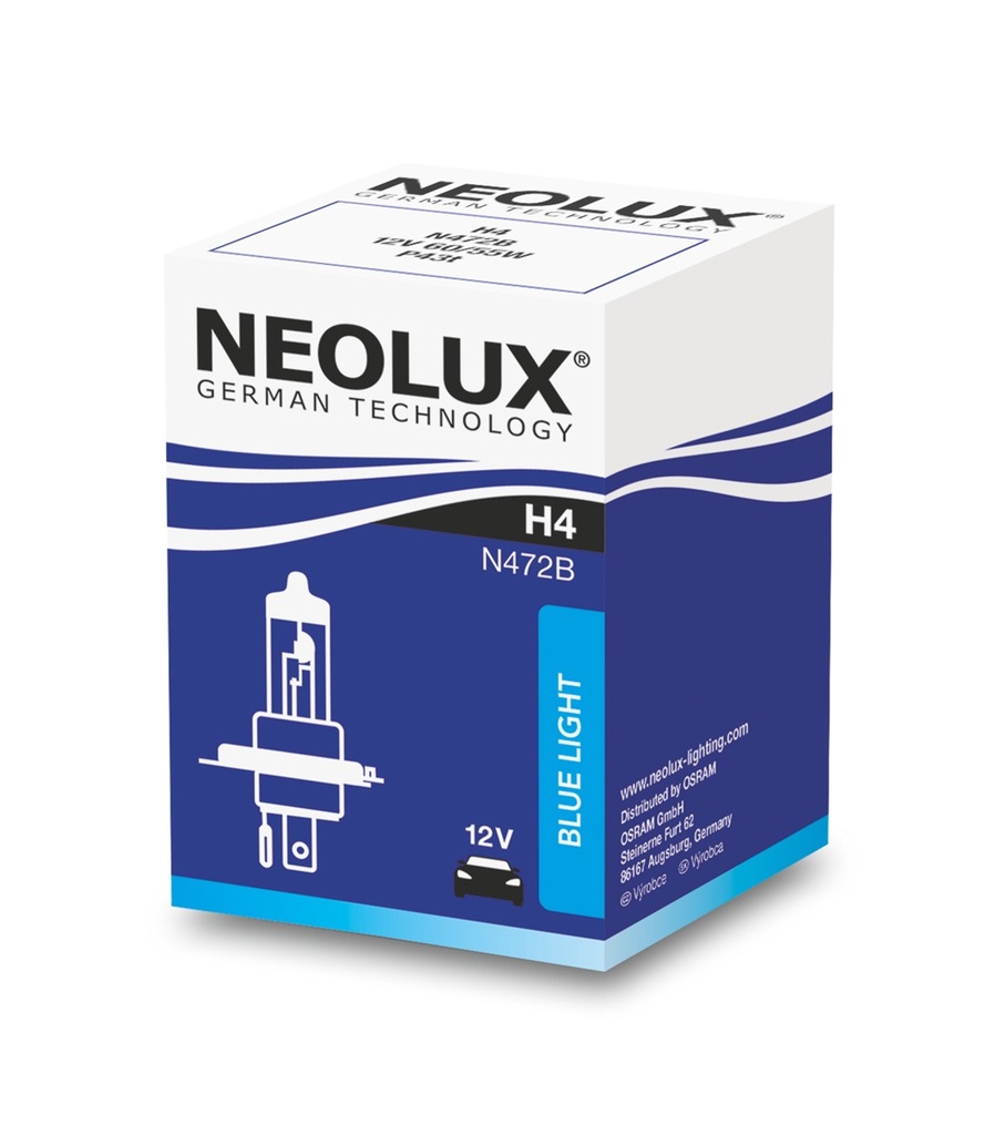 Neoluxr Box 12V H4 60/55W Blue