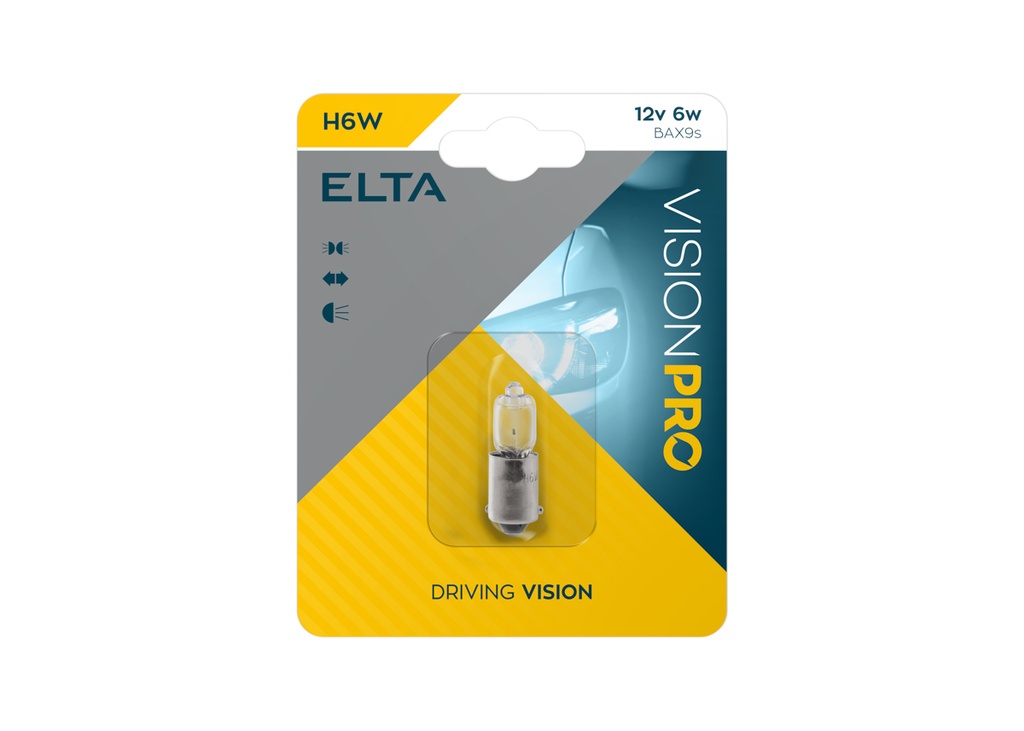 12V 6W Bax9s H6W Halogen VISION PRO Blister á1