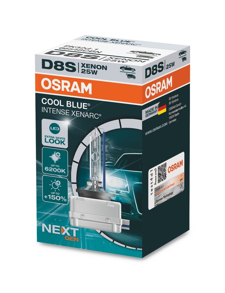 25W PK32D-1 D8S Osram XENARC® COOL BLUE® INTENSE (NEXTGEN)