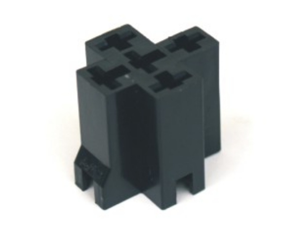 Insulating socket for relay-black