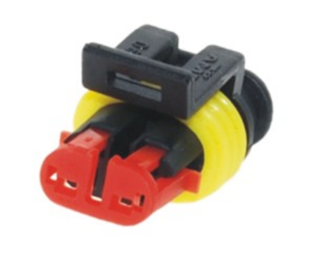 Konektor utesnený 2-cestný 1,5mm dutinka 