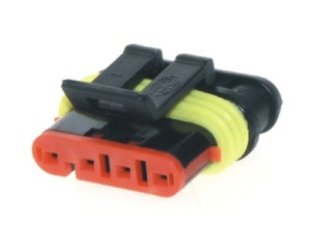 Konektor utesnený 4-cestný 1,5mm dutinka 