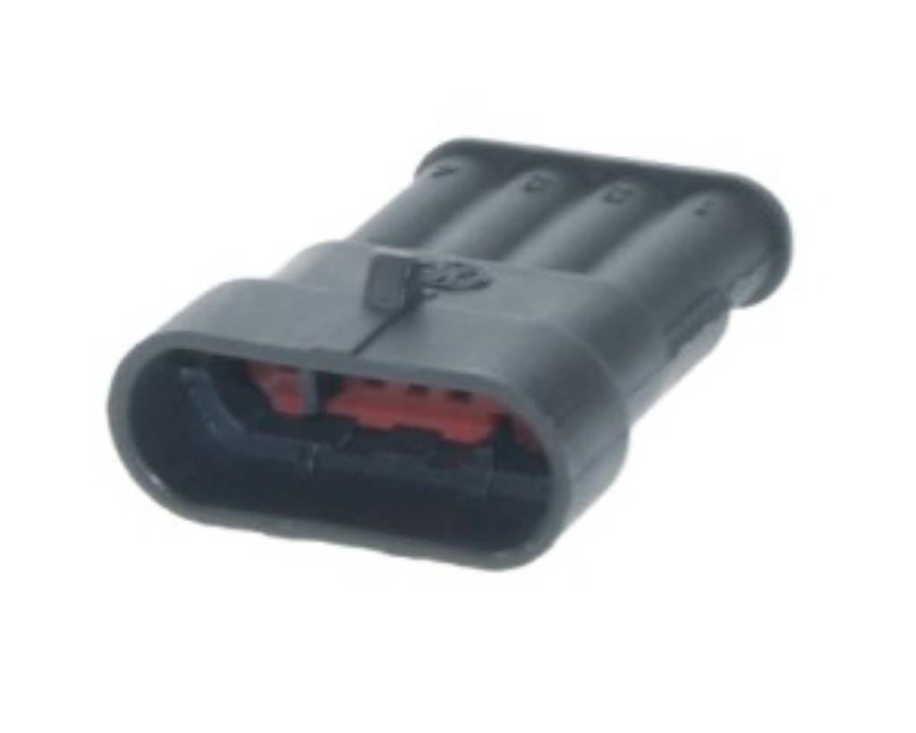 Konektor utesnený 4-cestný 1,5mm kolík 