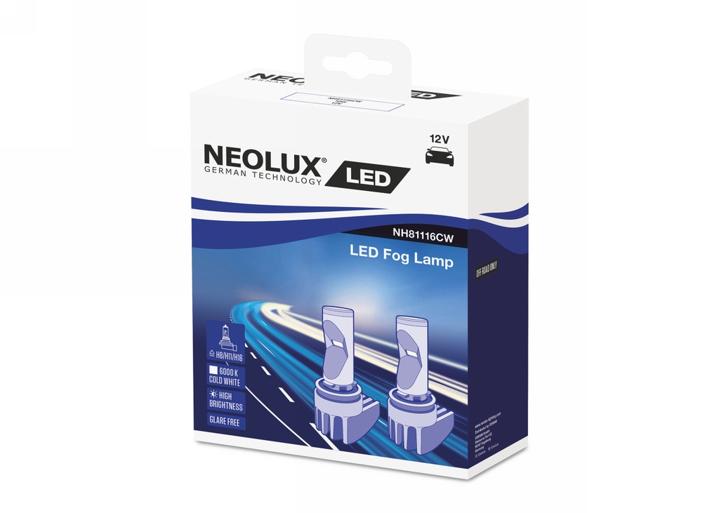 LED Hmlové svetlá 6000 K 82.0 mm PGJ19-X 