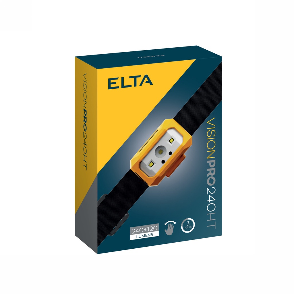 LED čelovka nabíjateľná 240 lm +120 lm bodové svetlo