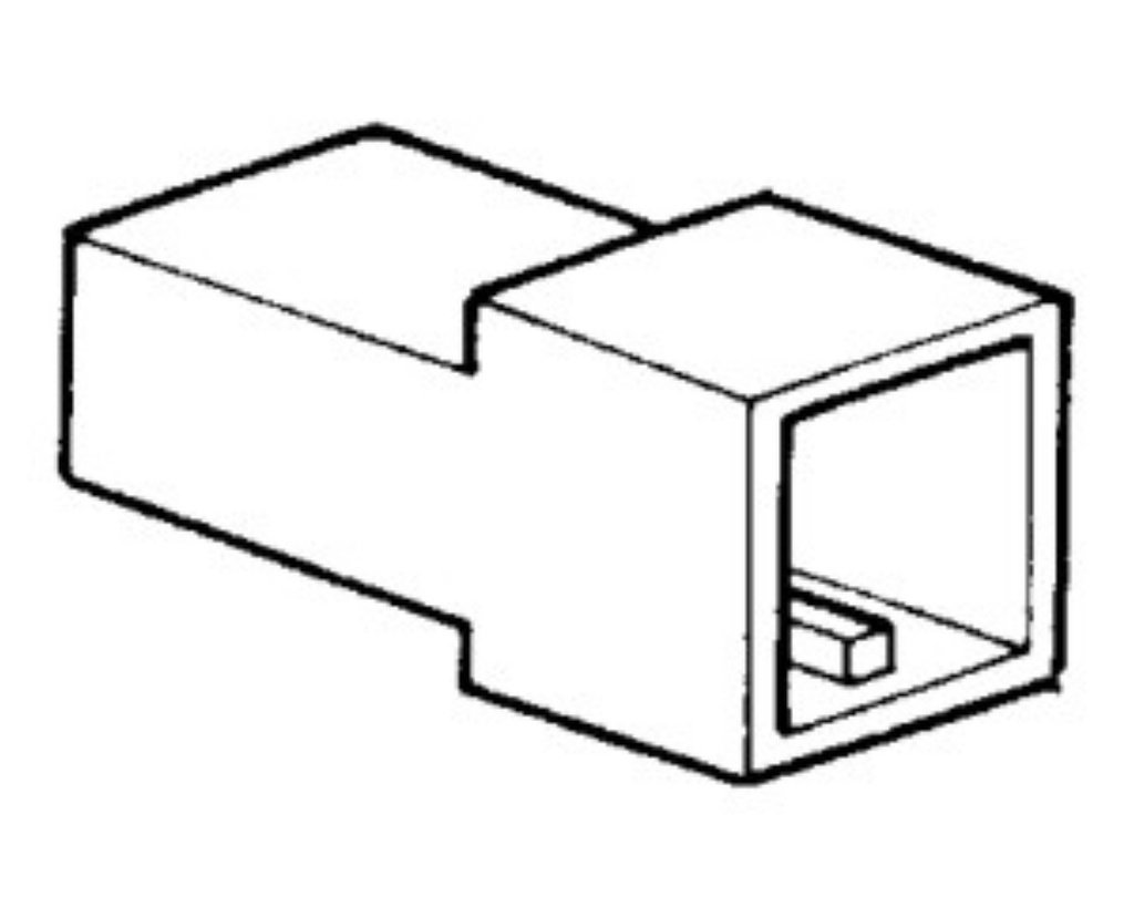 Terminal cover 6,3mm - 2way "I"