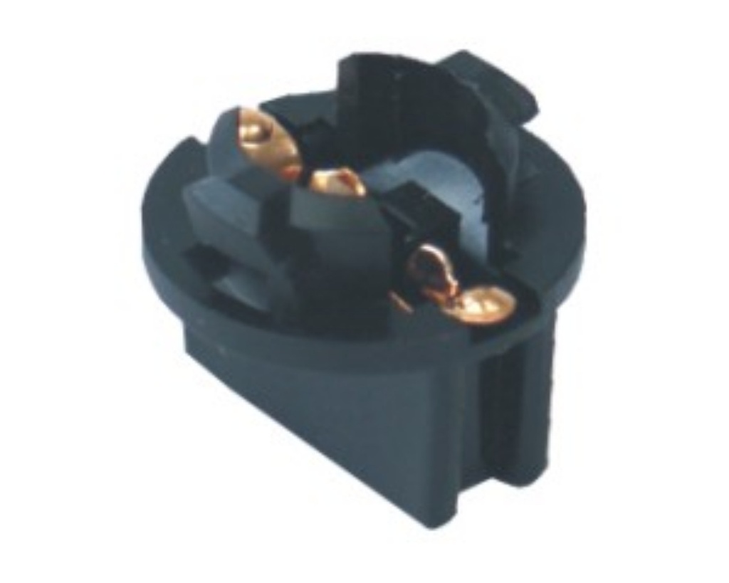 Bulb socket with W2,1x9,5d base