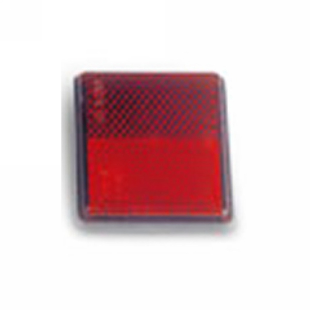 Refl. rectangular red adhesive 56x39mm