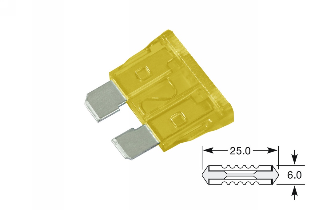 Standard blade fuses 20A Lucas