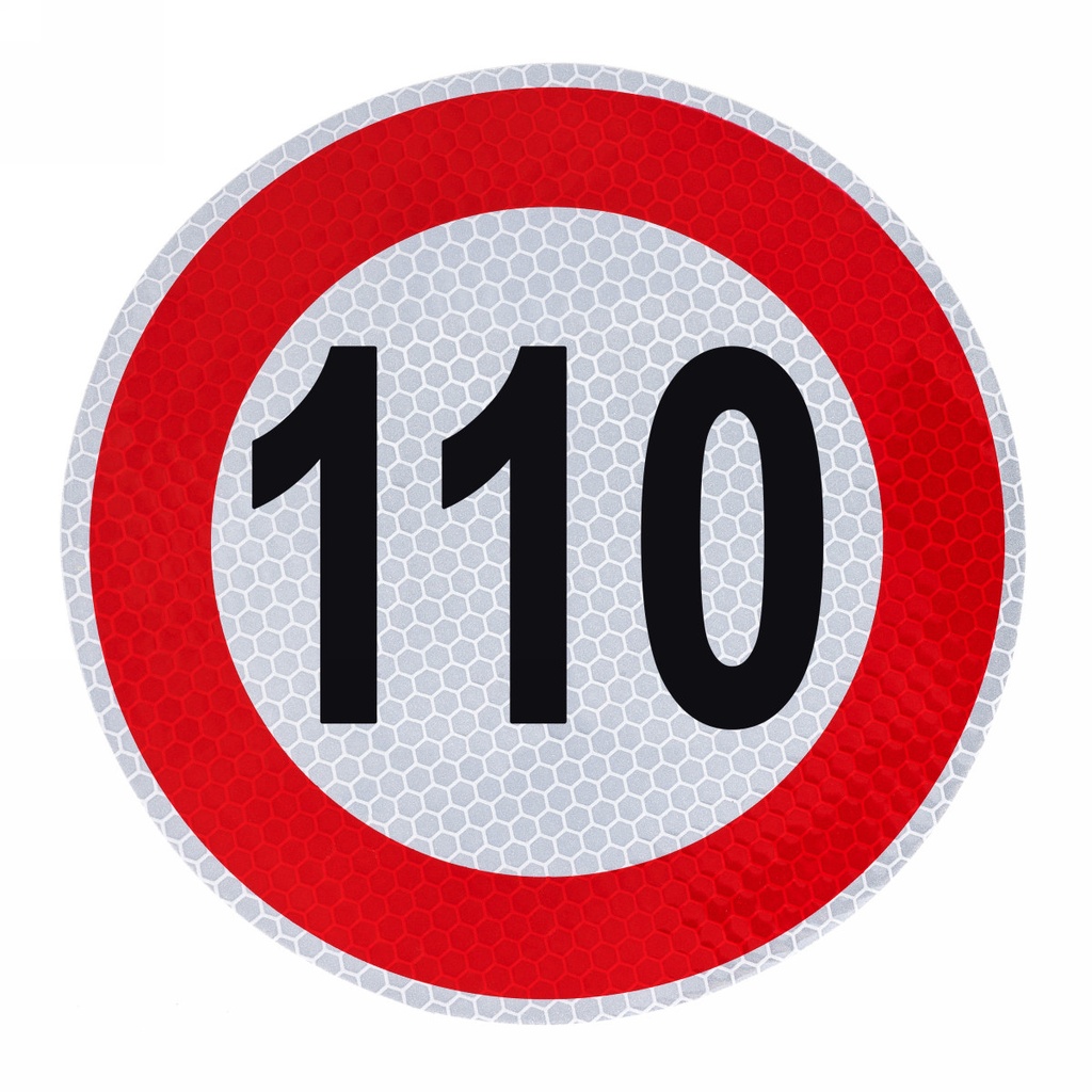 Speed limit Sign 110, diameter: 200mm