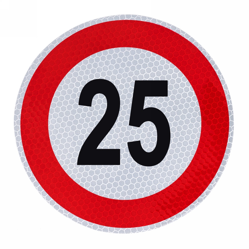Speed limit Sign 25, diameter: 200mm