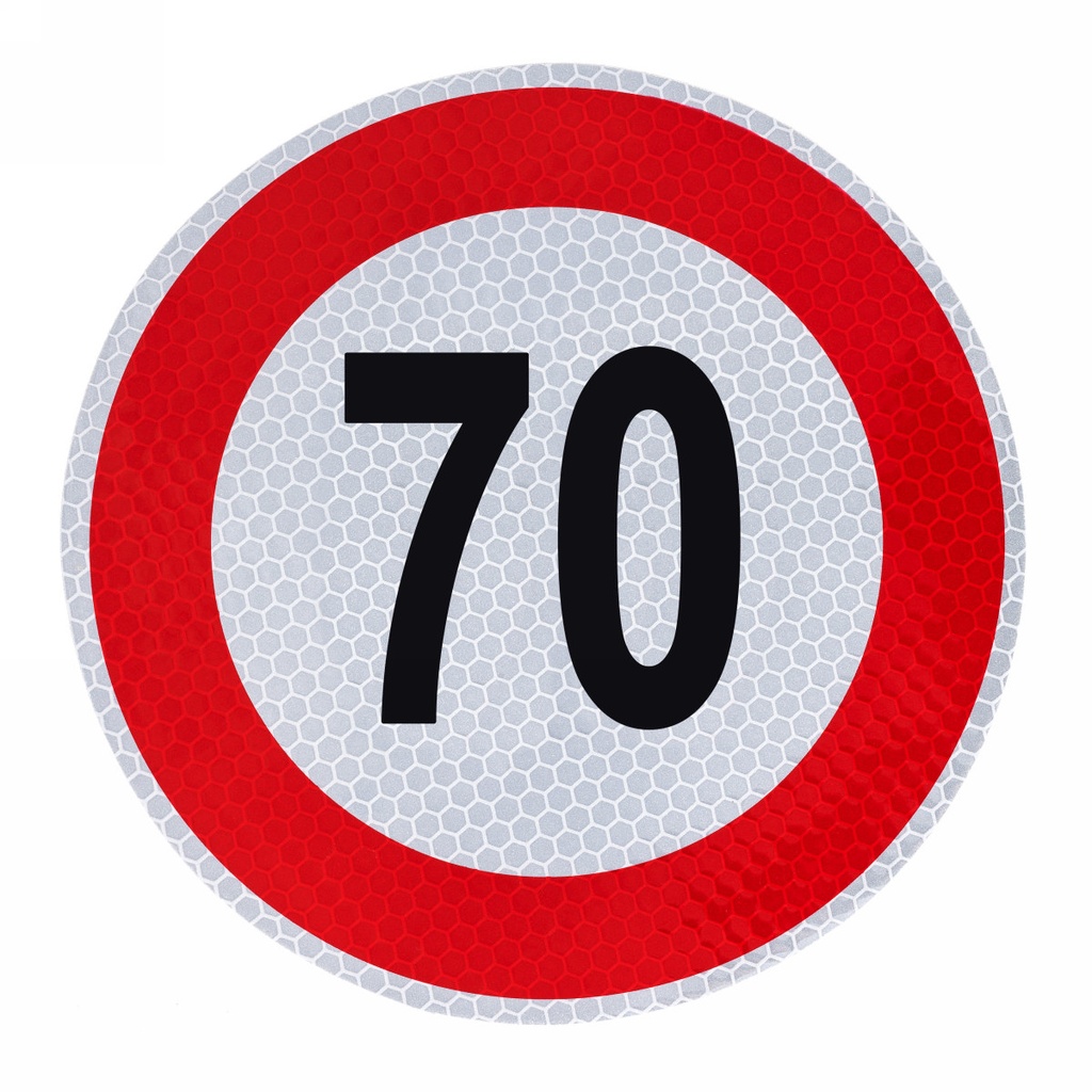 Speed limit Sign 70, diameter: 200mm