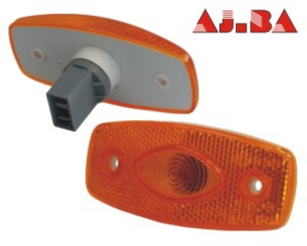 Svetlo pozičné s odrazkou zapustené ambrové 