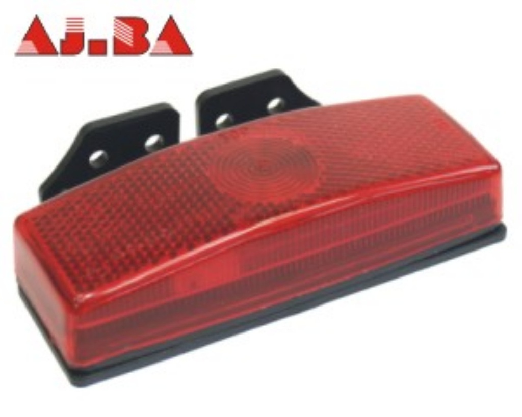 Rear positon lamp w.reflector +brack.red