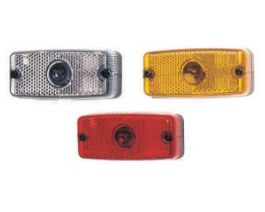 Rear position lamp w/reflector -red