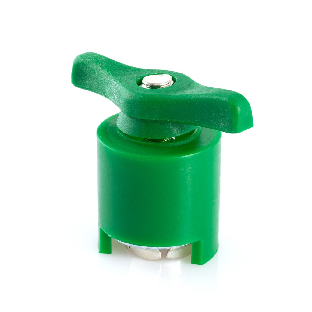 Battery terminal - 19mm - green