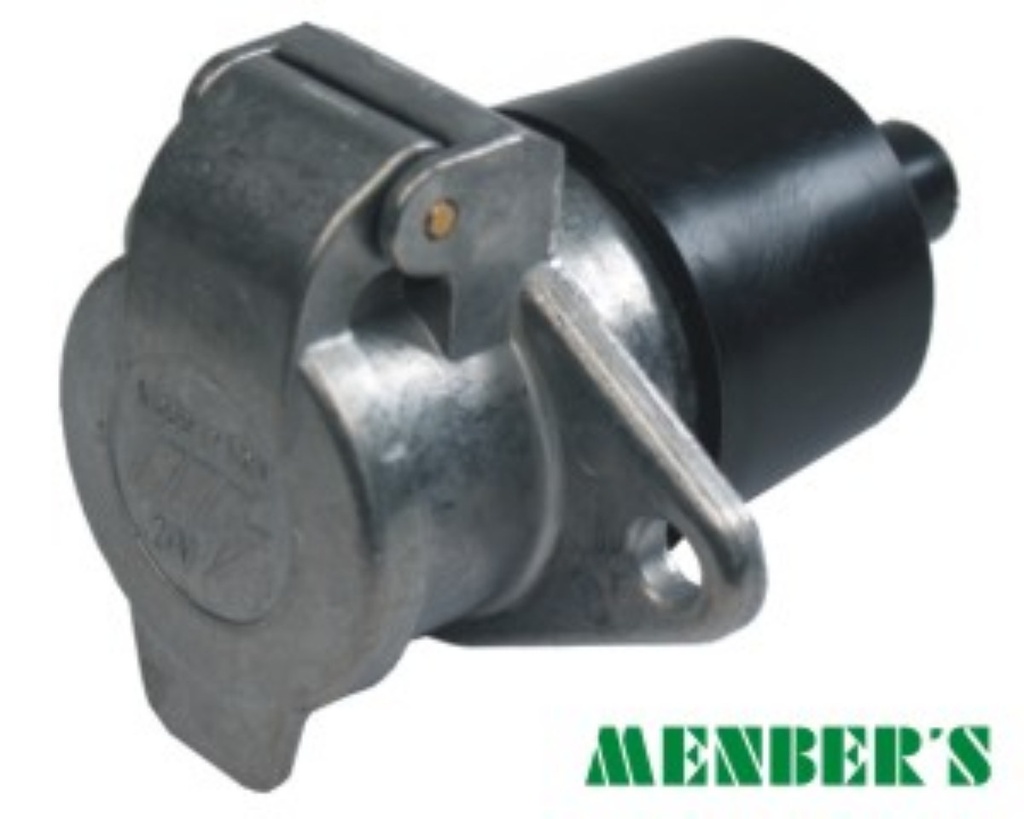 Socket 7p 24V metal N,screw type contact