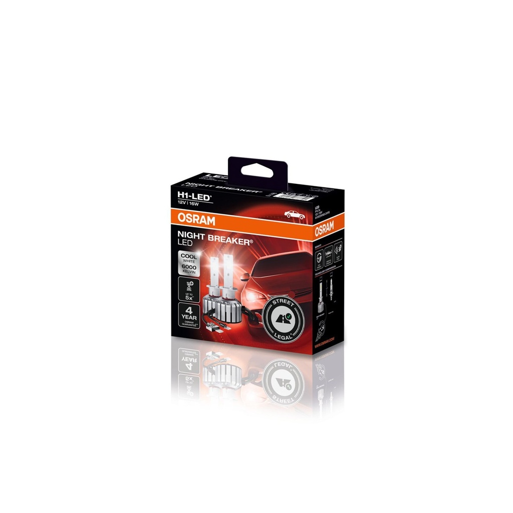 NIGHT BREAKER® H1-LED 12V 16W 6000K OSRAM