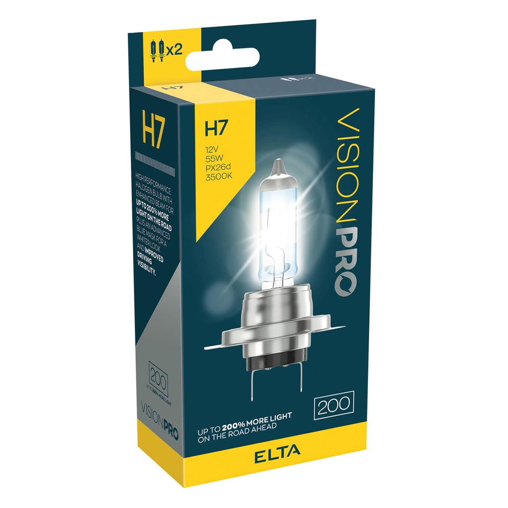 12V 55W PX26d H7 +200 % (BOX-02)