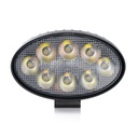 Work light (Spot), High power 8LED/16W, with mounting bracket, ECE R65, IP67, 10-30V