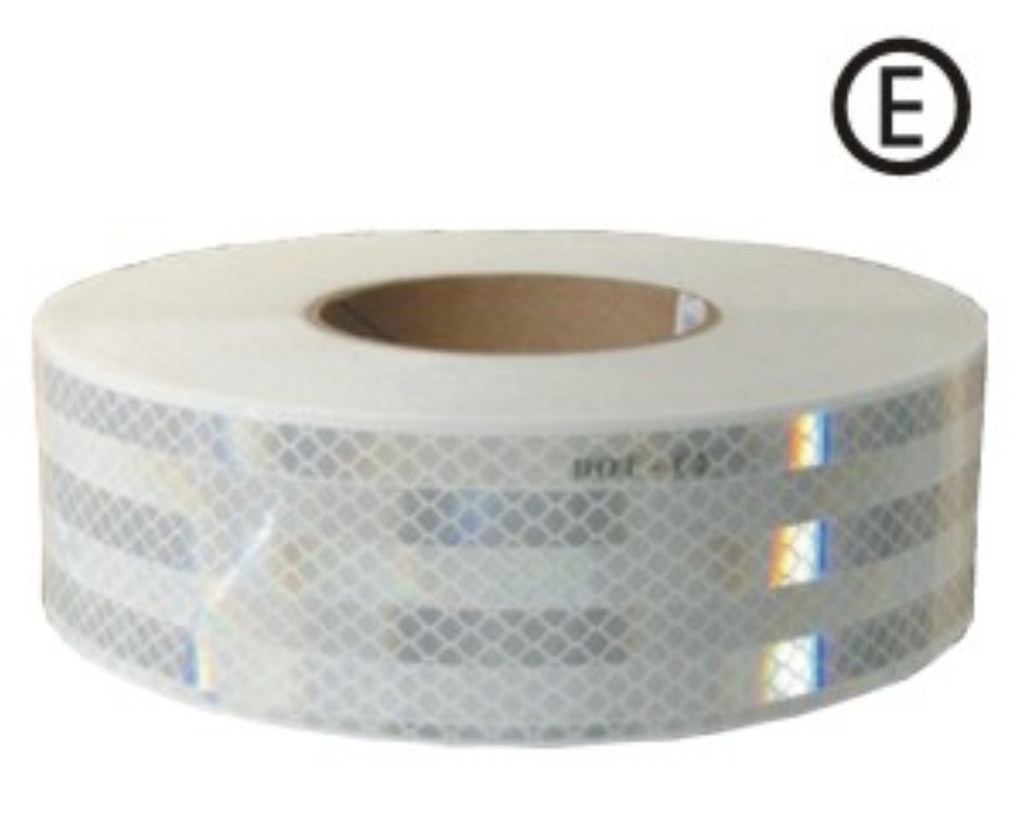 REFLECTIVE TAPE,RIGID SURFACE 3M UNI 983-10ES ECE WHITE 
