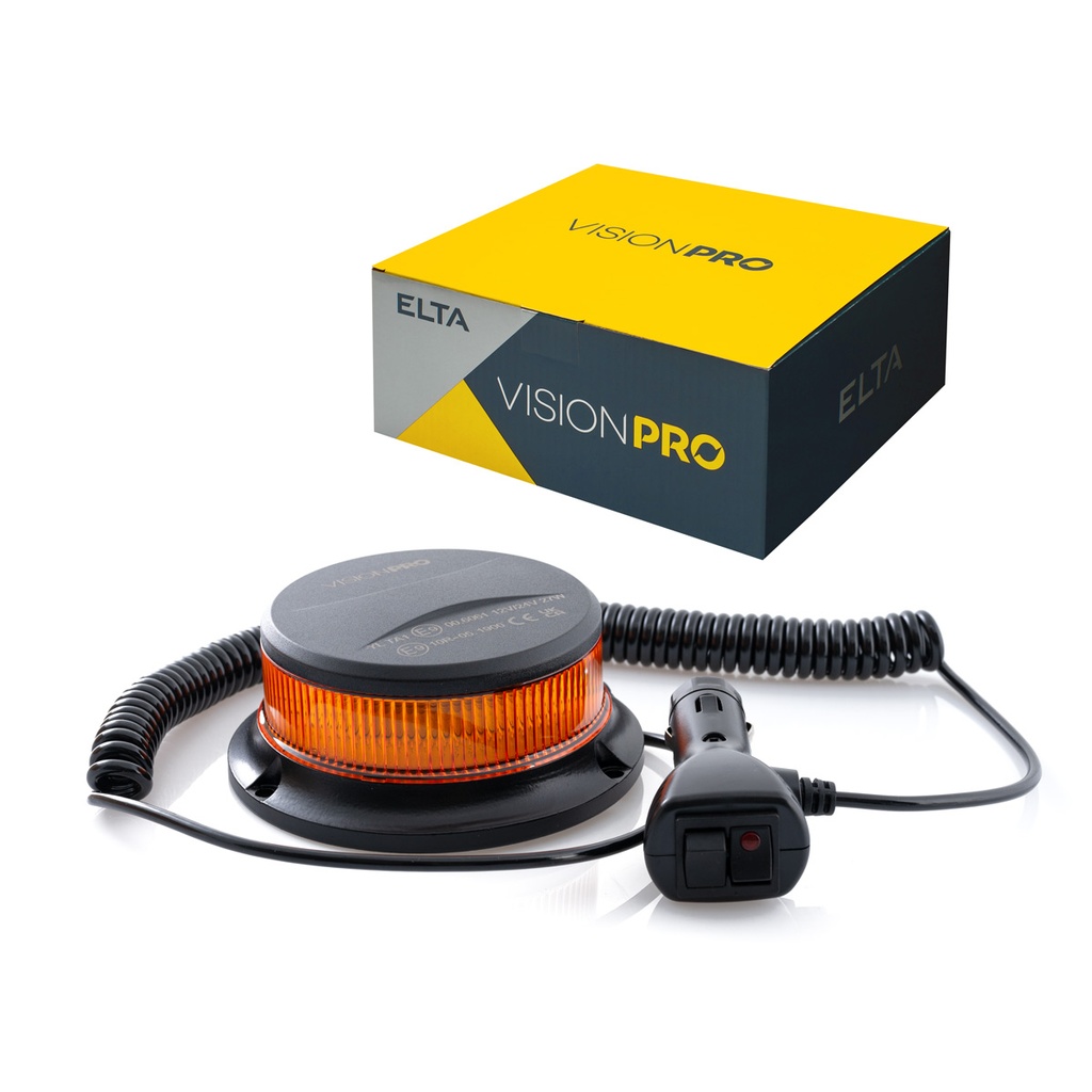 Maják nízkoprofilový 18LED, 12V/24V (ECE R10+R65) magnetické uchytenie