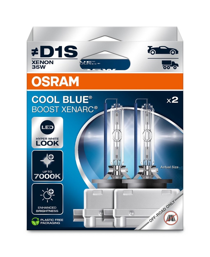 35W PK32 d-2 XENON - D1S XENARC COOL BLUE BOOST BOX Osram Ecopack