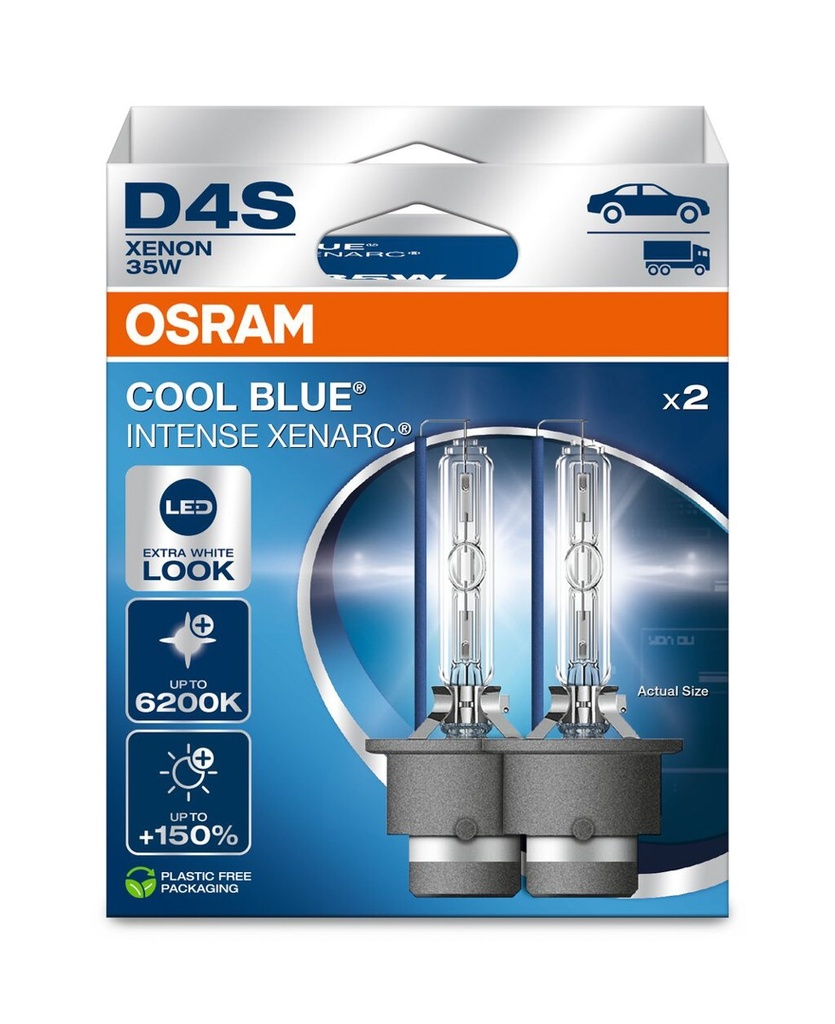 35W P32D-5 OSRAM D4S XENARC® COOL BLUE® INTENSE BOX-02 Ecopack