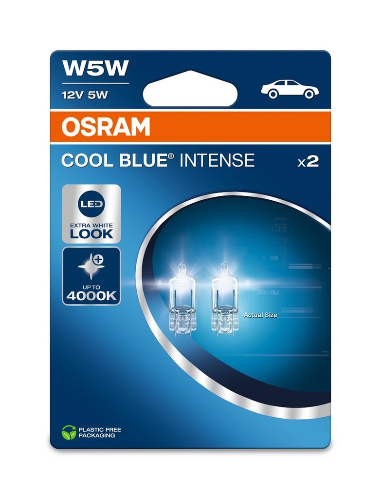 12V 5W W2,1x9,5d COOL BLUE® INTENSE (NEXTGEN) Osram Ecopack Blister-02