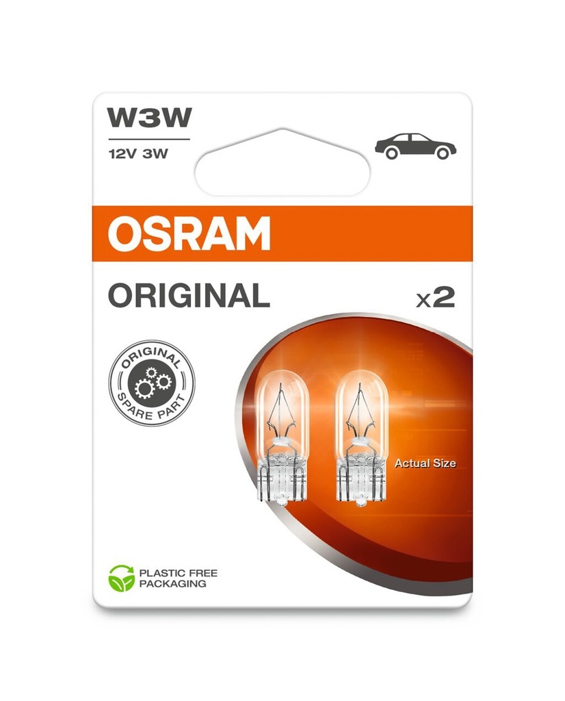 12V 3W W2,1x9,5d OSRAM Blister-02 Ecopack